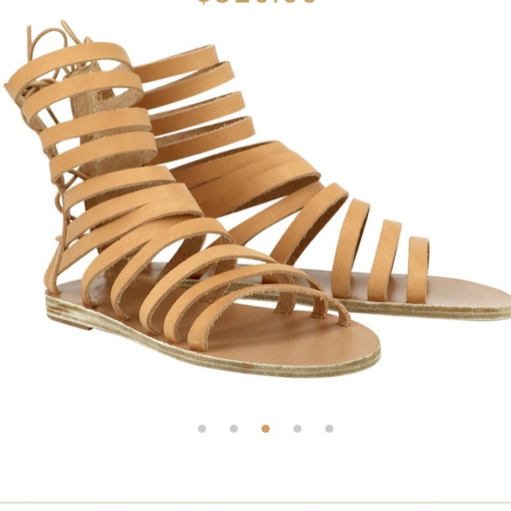 NEW IN BOX Ancient Greek Sandals Galatia Sandals in Natural Size 10